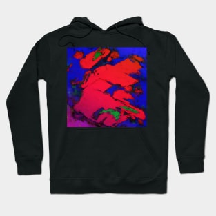 Red erosion Hoodie